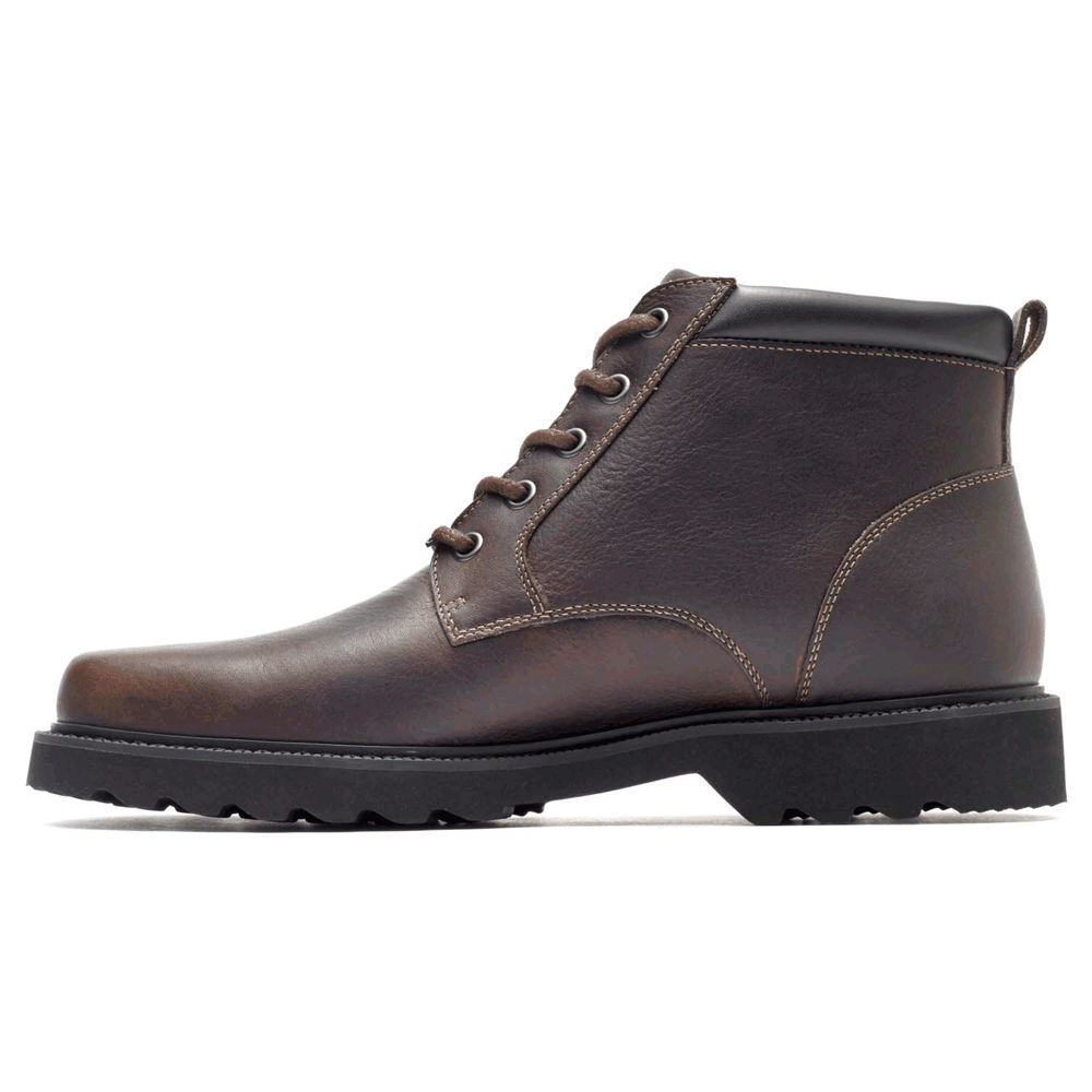 Botas Rockport Homem Marrom Escuro - Northfield Waterproof Plain Toe - 18590GLPW